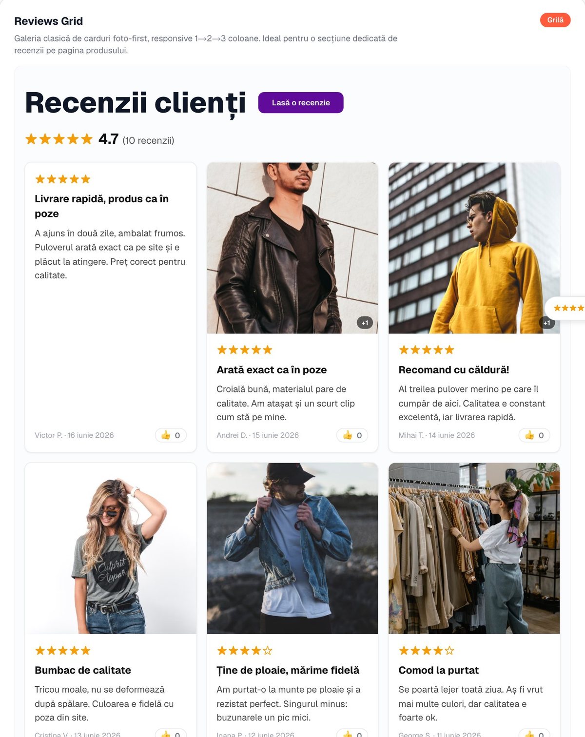 Recenziile, după